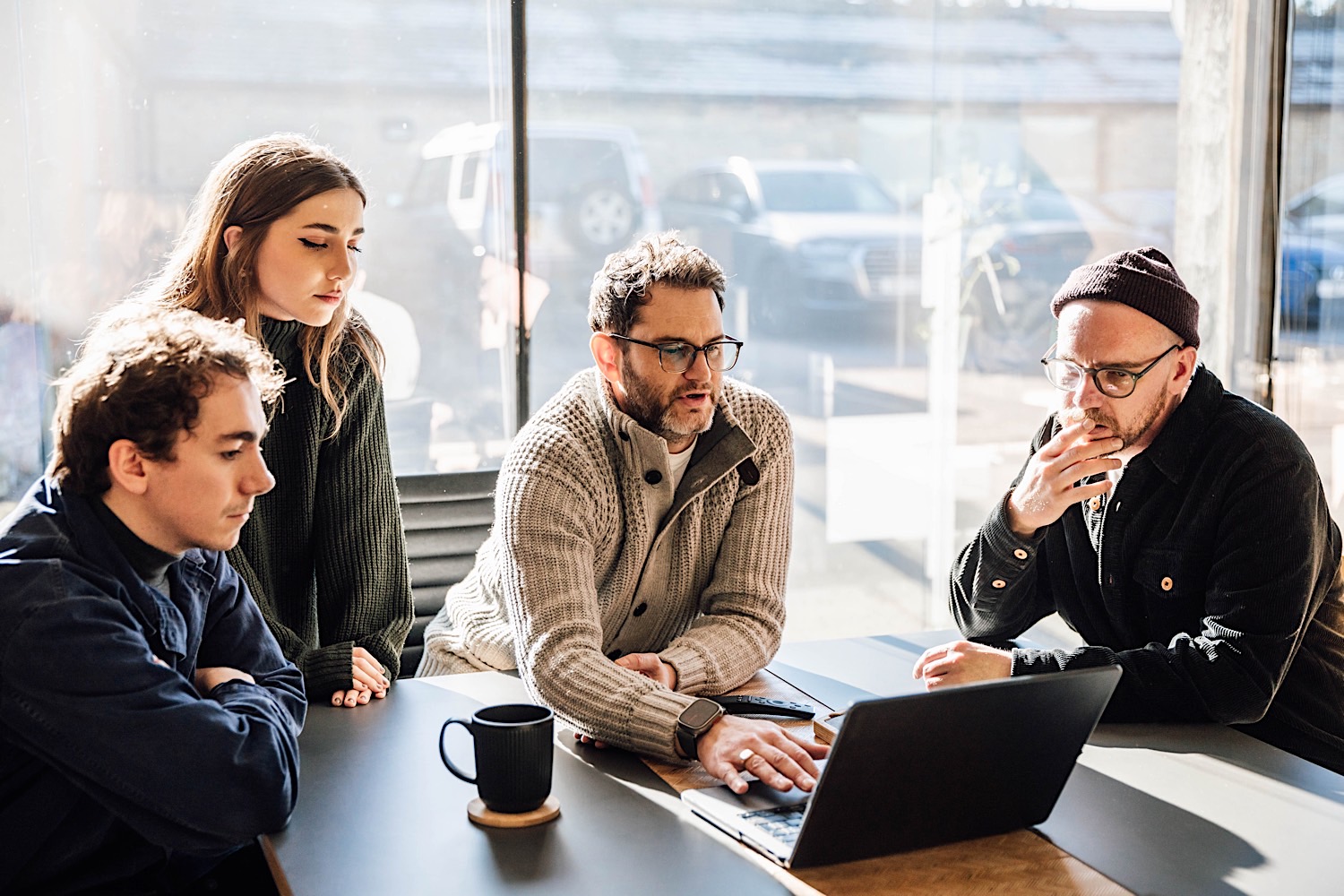 Team strategy meeting